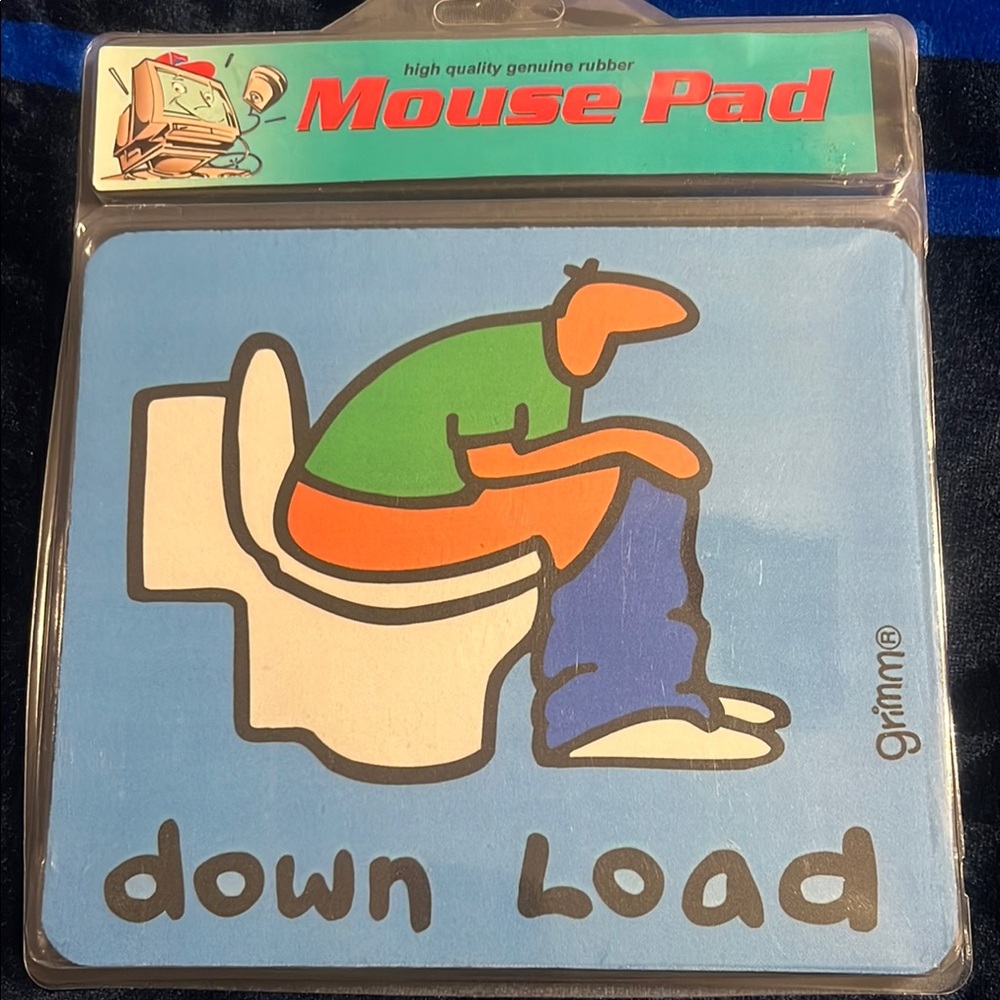 Grimm Blue Cartoon Mouse Pad